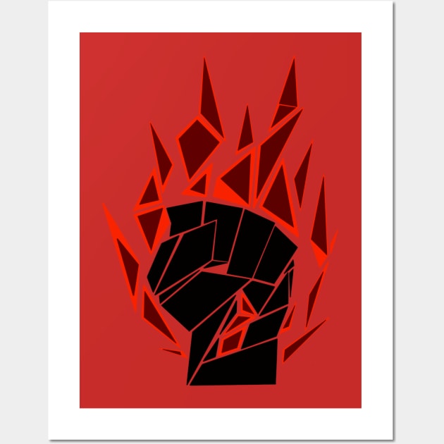 Fire Dragon Punch Wall Art by Jefftheyeti